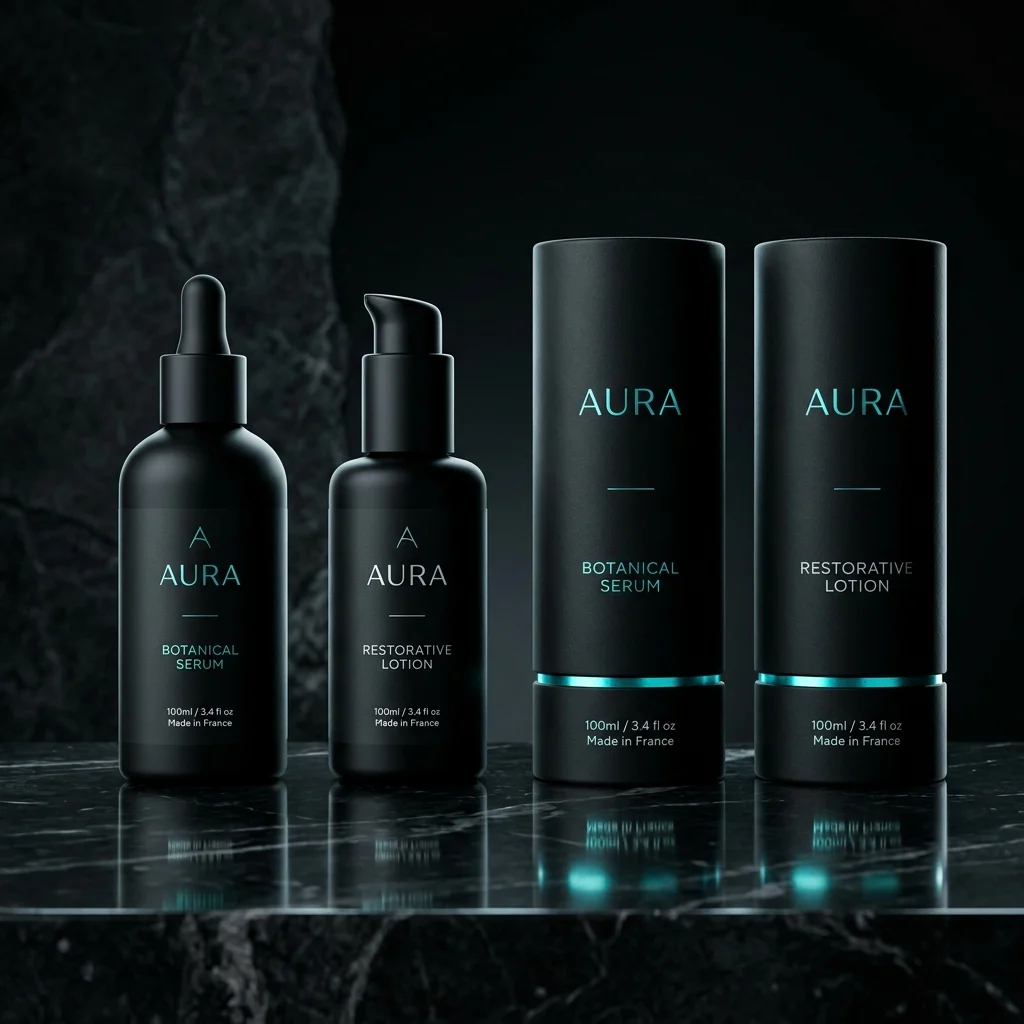 Aura luxury packaging product photography