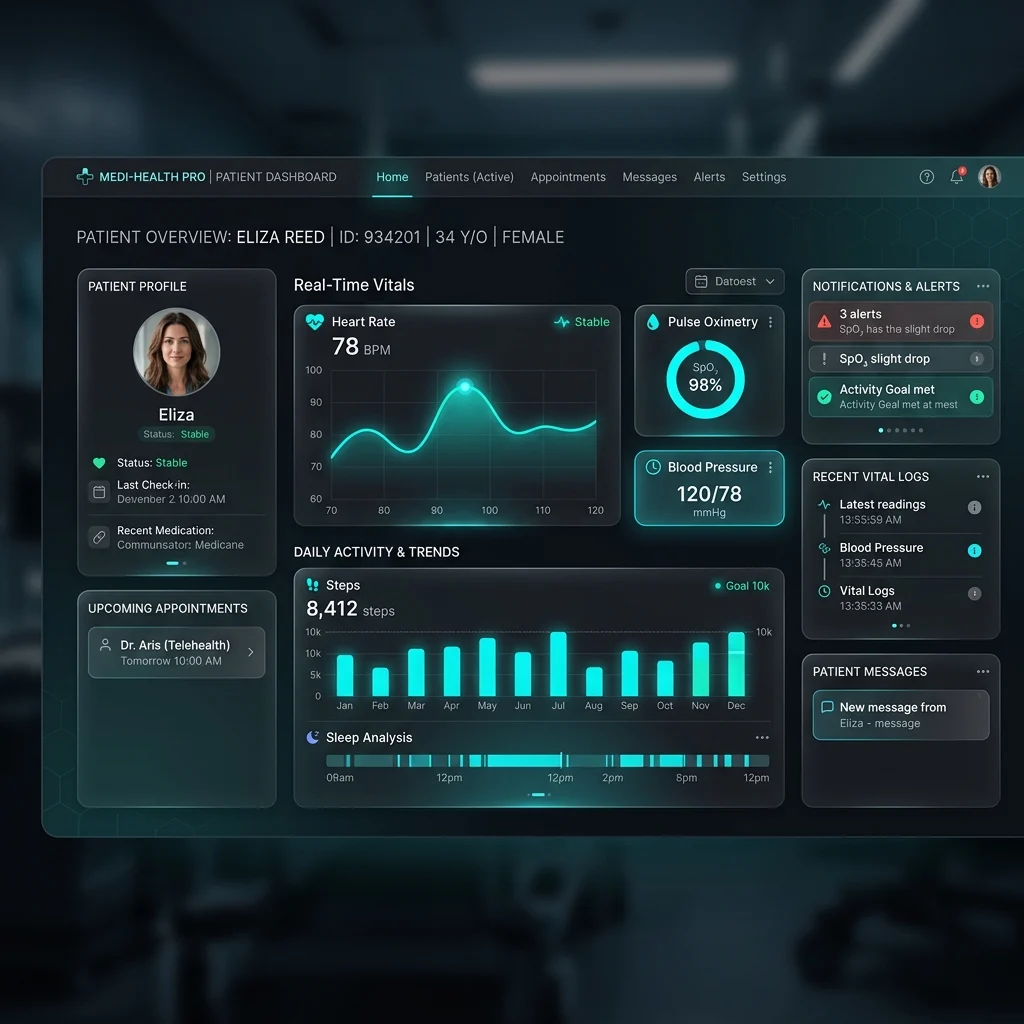 Pulse telehealth platform interface